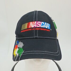 NASCAR Americas Number 1 Motorsport Baseball Cap Black Embroidered Logo Racing